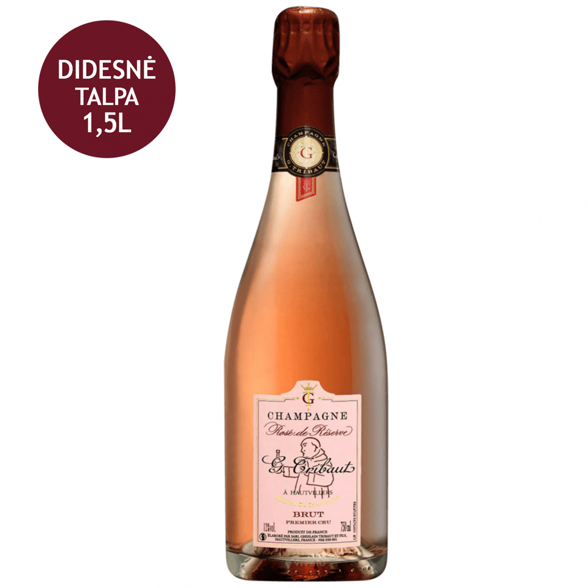 G. Tribaut Rosé de Réserve 1er Cru (1500ml) G. Tribaut Rosé de Réserve 1er Cru (1500ml)